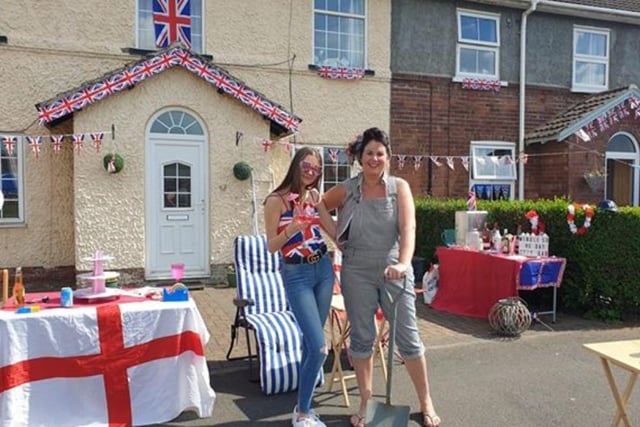 Residents mark the anniversary of VE Day in Kirk Sandall