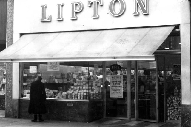 The self service Lipton store in King Street in March 1963.