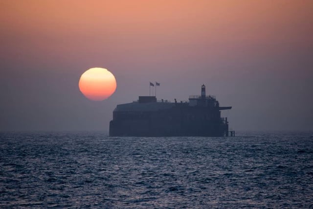 There's something rather Star Wars-esque about Andrew's beautiful shot of one of the Solent forts at sunset.