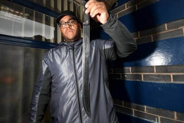 Anthony Olaseinde, who runs anti-knife crime not-for-profit Always An Alternative in Sheffield. Picture: Simon Hulme