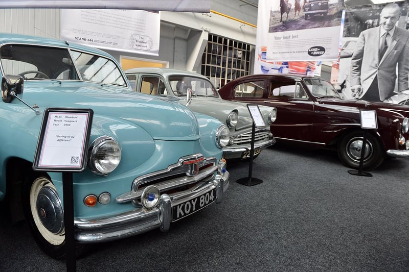 Vehicles on show at Great British Car Journey.