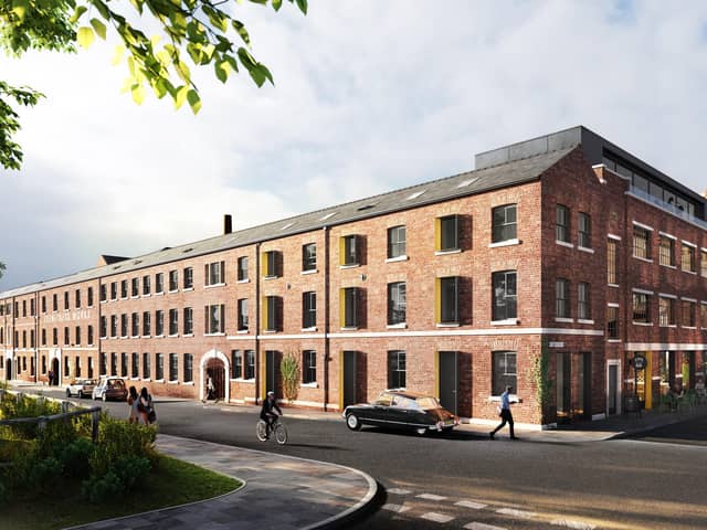 A new £1.5bn Brownfield Fund for regeneration - announced as part of the Government's Levelling Up agenda - could help to develop sites in the Devonshire Quarter of Sheffield, where there are already plans to convert the old Eye Witness and Ceylon works into housing (pic: Capital&Centric)