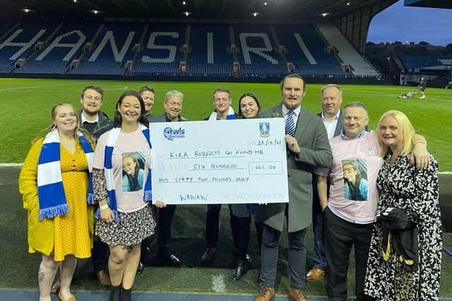 More money was raised for Kira over the weekend as Sheffield Wednesday hosted Lincoln City.