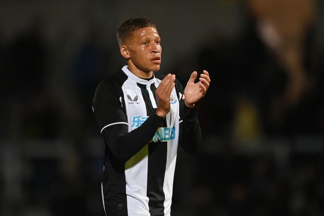 Gayle’s role at Newcastle is now to play back-up to Callum Wilson and his relatively low valuation reflects his depreciating impact on the Newcastle squad. (Photo by Michael Regan/Getty Images)