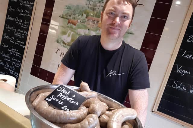 Food loving Nick Piper has left a career in education – to set up an artisan sausage shop in Sheffield.