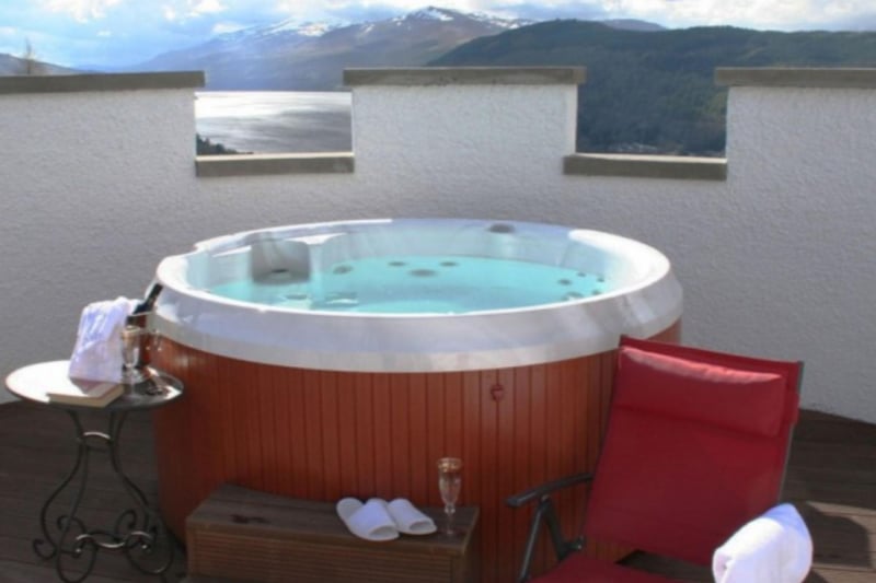 Pour yourself a glass of champagne, slip into the hot tub, and...relax.