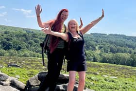 Sheffield mum Kirsty Hanberry has told of the moment she realised she had cancer – and how she battled back. Kirsty (left) and her sister Emma are pictured training in the Peak District for their Peruvian adventure. Picture: Cavendish Cancern Care