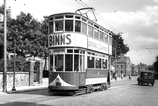 Southwick tram terminus in 1950. Photo: Bill Hawkins.