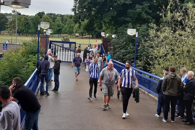 Unsurprisingly, Hillsborough was covered in Blue and White Sheffield Wednesday jerseys as supporters prepared for the first day of the season.