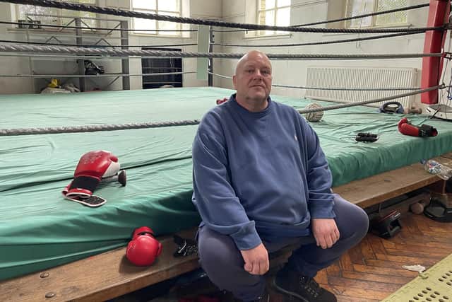 Paul Watson, head coach of at St Vincent's Boxing Club, at the the site on Crookesmoor Road.