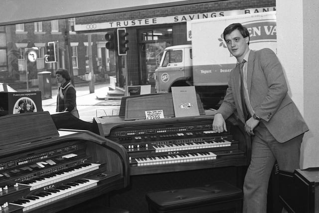 The Harrison Organ shop in 1982. A present from here would have been a real treat for Christmas.
