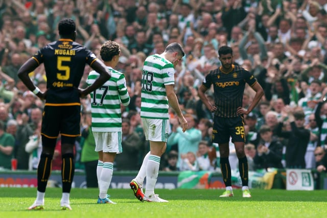 Departing Celtic midfielder Tom Rogic receives a standing ovation as he leaves the field on his final appearance for the club