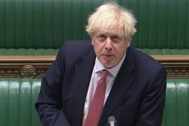 Prime Minister Boris Johnson. PA Photo. Picture date: Wednesday October 7, 2020. See PA story POLITICS PMQs. Photo credit should read: House of Commons/PA Wire