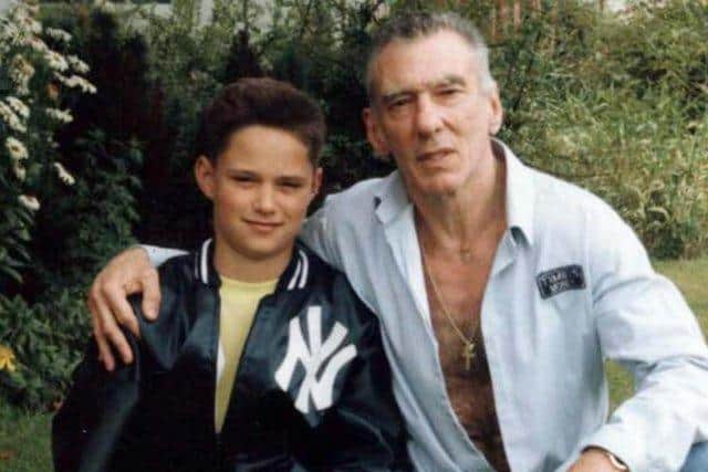 Reggie Kray with his adopted son, from Doncaster, Brad Lane (Photo: SWNS)