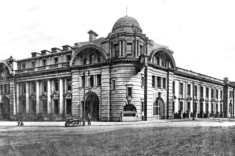 An early view of the imposing central post office in Fitzalan Square, which officially opened in 1910. The building was at risk for many years after its closure in 1999