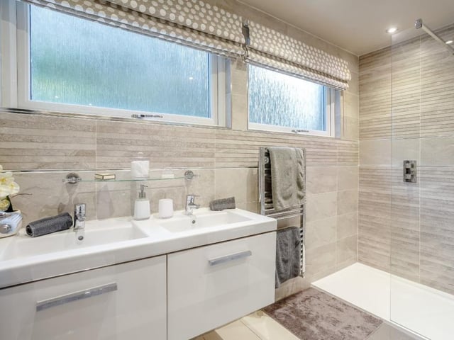 Family shower room.