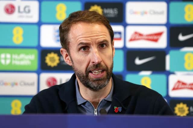 England manager Gareth Southgate receives a helping hand from Football Manager 2023 as he selects his side for the World Cup opener against Iran.