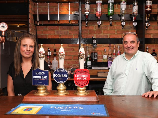 Emma Parry and manager Steve Hudson. Picture: Chris Moorhouse (040720-22)