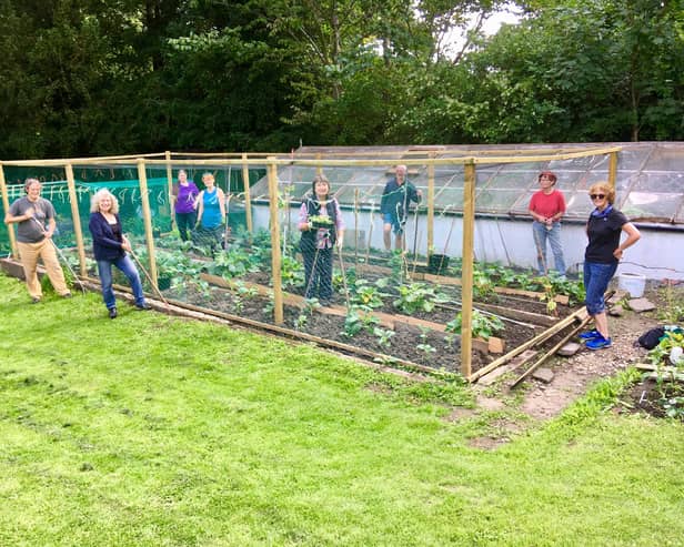 Volunteers have been using the kitchen garden on the site of Kenwood Hall Hotel to grow fruit and vegetables for the community