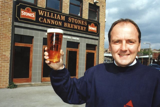 New general manager Nigel Haighton outside the William Stones Cannon Brewery in 1997