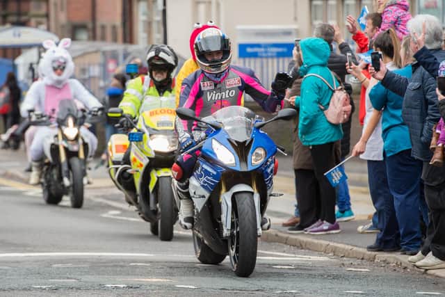 Double World Superbike Champion James Toseland leads the 2018 Sheffield Children's Hospital Easter Egg Run