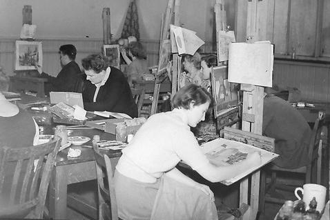 A class at West Hartlepool Art College around 1954. Photo: Hartlepool Museum Service.