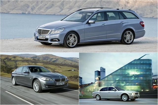 Two titans of the segment prove their worth with dependable performance, joined by a slice of old-school British luxury.
Mercedes-Benz E-Class (2009 - 2016) 94.0%; BMW 5 Series (2010 - 2017) 82.6%; Jaguar XJ (2003 - 2009) 82.0%