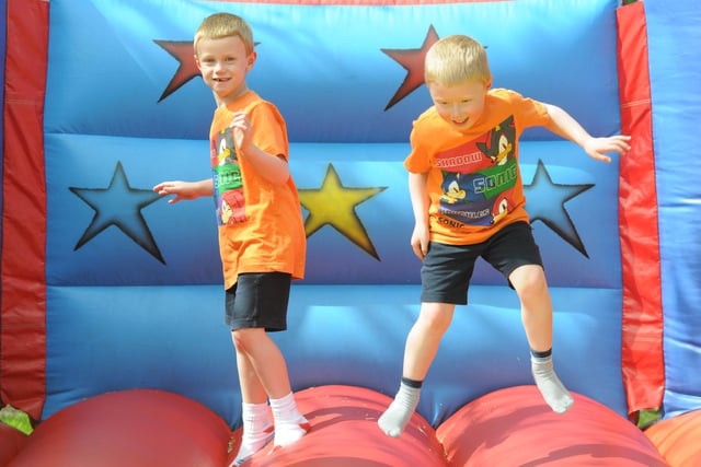 The Bede Burn Primary School summer fair seven years ago. Were you pictured having fun on the bouncy castle?