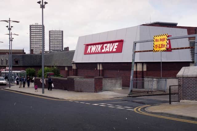 A typical 2000s Saturday could include stocking up on those household essentials at Kwik Save in Park Lane. Here it is in 2000.