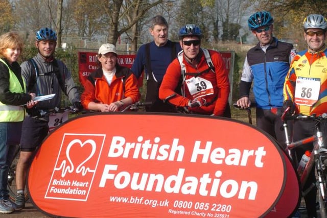 A charity cycle to raise money for the British Heart Foundation.