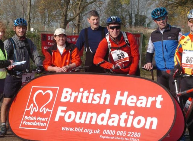 A charity cycle to raise money for the British Heart Foundation.