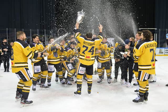 Nottingham Panthers: champions. Pic: Dean Woolley