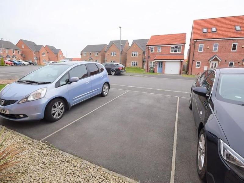 Off road parking space to the front.