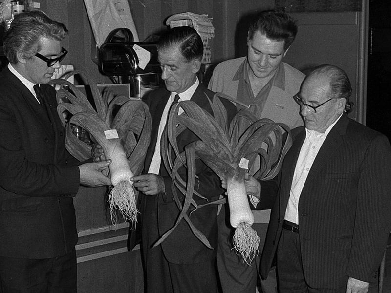 Taken in 1970 - who knew leek-growing could be so competitive?