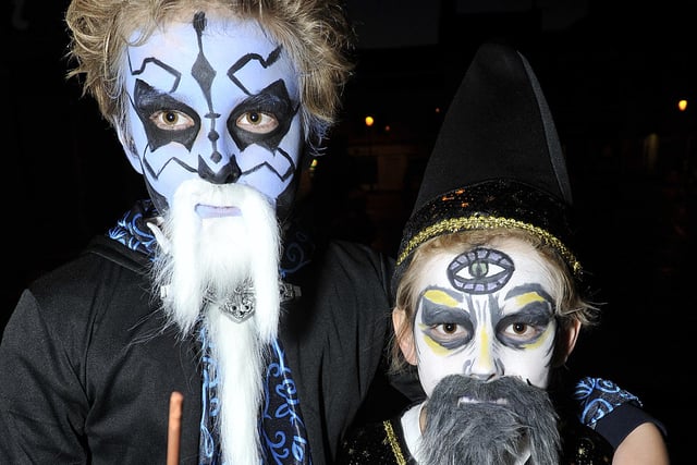 2011 Halloween Festival in Alnwick. Wonderful wizards Sam and Jack Beere.