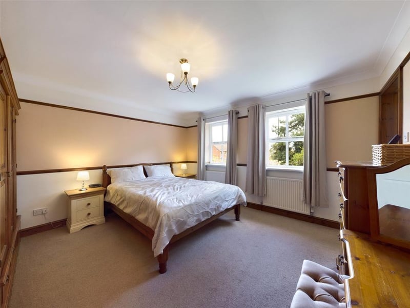 Two sealed unit double glazed windows to the rear elevation, with a door to the ensuite bathroom
