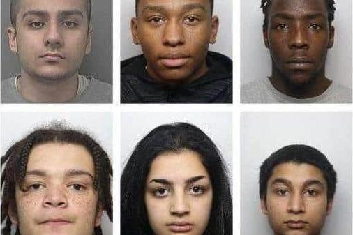 Three murderers who were part of a drugs gang were put behind bars for "life" after a young man was shot at least five times by two guns at a flat in a planned and cold-blooded murder. A Sheffield Crown Court trial heard how Aaron Yanbak, Jabari Fanty and Ricardo Nkanyezi, pictured top left to right, were found guilty by a jury of murdering 20-year-old Ramey Salem in a joint enterprise at a flat on Grimesthorpe Road South, Burngreave, Sheffield, from November, 2020. Fanty, Yanbak and another defendant, Jordan Foote, were also found guilty of the attempted murder of Ali al-Humakaini a month earlier after he was shot at Osgathorpe Park, Burngreave, Sheffield, in October, 2020. A further defendant, Samsul Mohammed, aged 20, of Wolseley Road, Highfield, pleaded guilty to conspiracy to possess a firearm with intent to endanger life and conspiracy to possess ammunition with intent to endanger life. And a further defendant Salma Shazad, aged 20, of Deerlands Avenue, Parson Cross, admitted: conspiring to possess a firearm with intent to endanger life; conspiring to possess ammunition with intent to endanger life and conspiring to supply a controlled drug of Class A. Shazad was sentenced to five years of detention in a Young Offender Institution. Samsul Mohammed was later jailed for life with a minimum term of 32 years after he was also convicted of a separate murder in a separate case. Pictured left to right on the top row are Aaron Yanbak, Jabari Fanty and Ricardo Nkanyezi. and on the bottom row, left to right, are Jordan Foote, Salma Shazad and Samsul Mohamed.