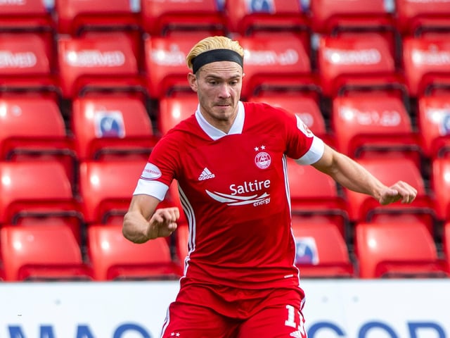 A goal was just reward for a performance full of running power. Was a handful for the Celtic defence throughout and runs Ferguson close for Aberdeen's star performer.
