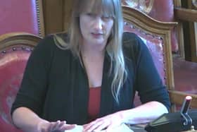 Suzanne Howarth, secretary of Woodhouse Improvement Association, gave an impassioned plea to Sheffield City Council\'s planning committee to support proposals to convert the listed Trinity Methodist Church into apartments. Picture: Sheffield City Council webcast