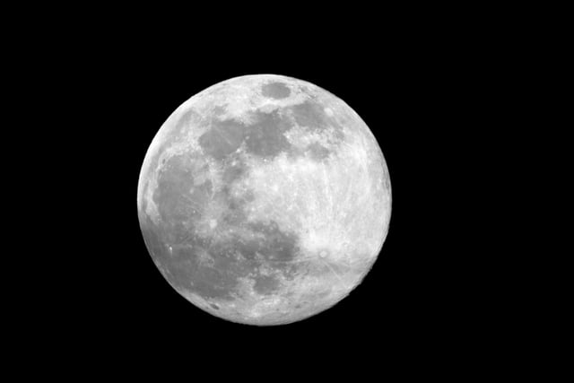 A crisp view of the April 7 supermoon from Portsmouth.