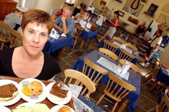 In 2004 the tea rooms had a bit of a make over. Here is Kay Largent - proprietor of the Tea Rooms at the time.