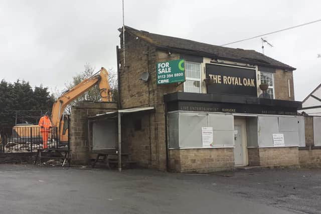 The Royal Oak pub in Mosborough, Sheffield, is demolished (pic: Candy Wilson)