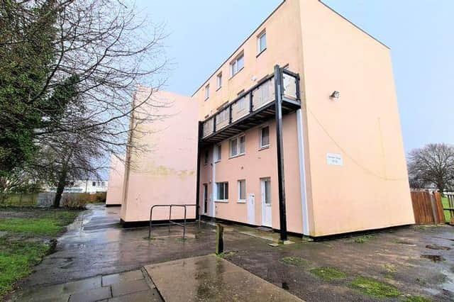 This flat is on sale for £90,000 in Gosport.
