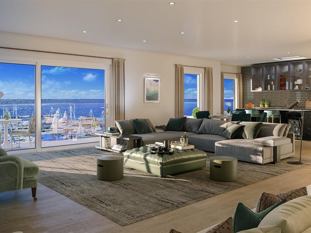 Luxurious four bedroom penthouse apartment with stunning views at unique waterside location - From £1,306,000.