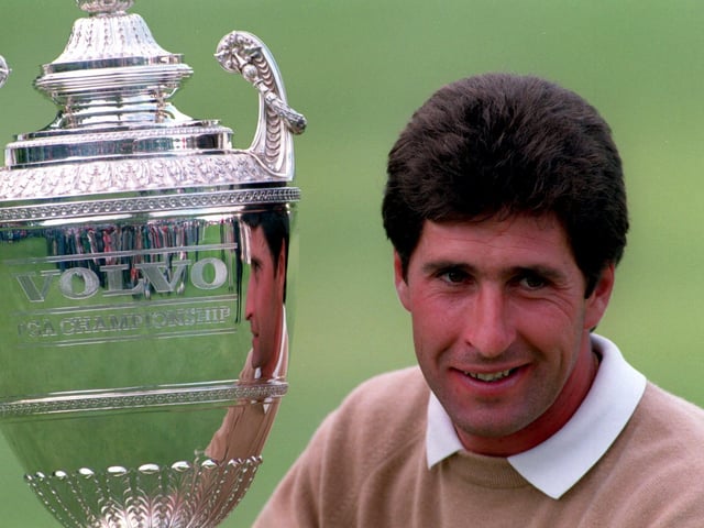 After Seve's double success, Jose Maria Olazabal kept the Spanish flag flying with victory at Wentworth in 1994. The popular Olazabal won by a stroke from Ernie Els.