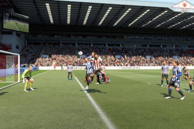 A great view of the John Street stand in this still from Fifa 21