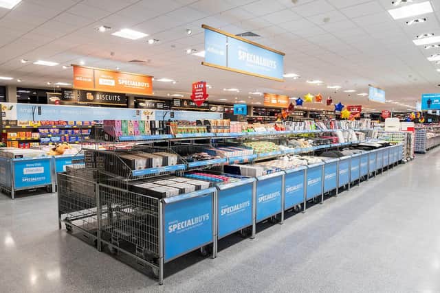 The Special-buys Aldi layout as part of customer-focused layout change.