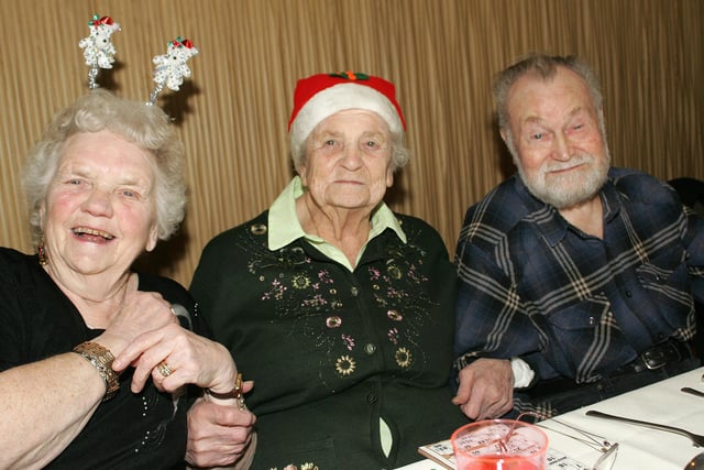 Guests at the dinner for those lonely this Christmas at Owlerton Stadium in 2011