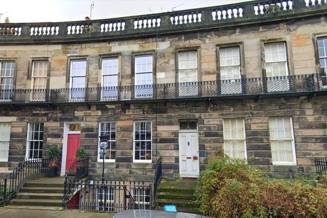 Danube Street in Stockbridge is filled with elegant Georgian townhouses. It comes in at No.9 on the list of Scotland’s ten most expensive streets, with an average house price of £1,460,000