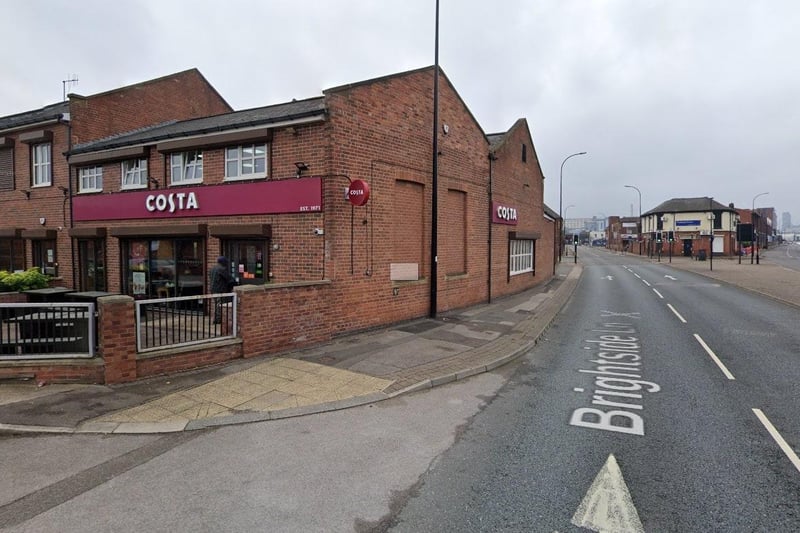 Costa Coffee at Brightside Lane, Atlas, has consistently been given the top food hygiene rating.